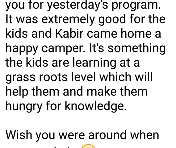 Happy Parent Giving His Comments After a Field-Trip
